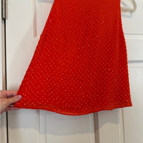 Alice + Olivia Vibrant Red Sleeveless Blouse - Picture 3 of 5